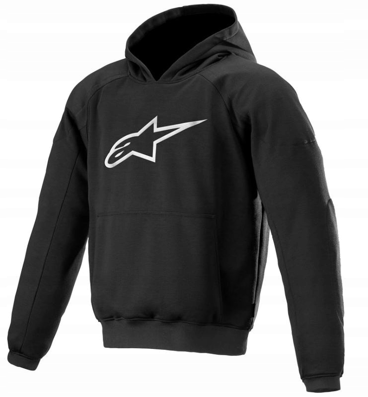 Motocyklová Mikina S Chráničmi Alpinestars Angless Black 3XL