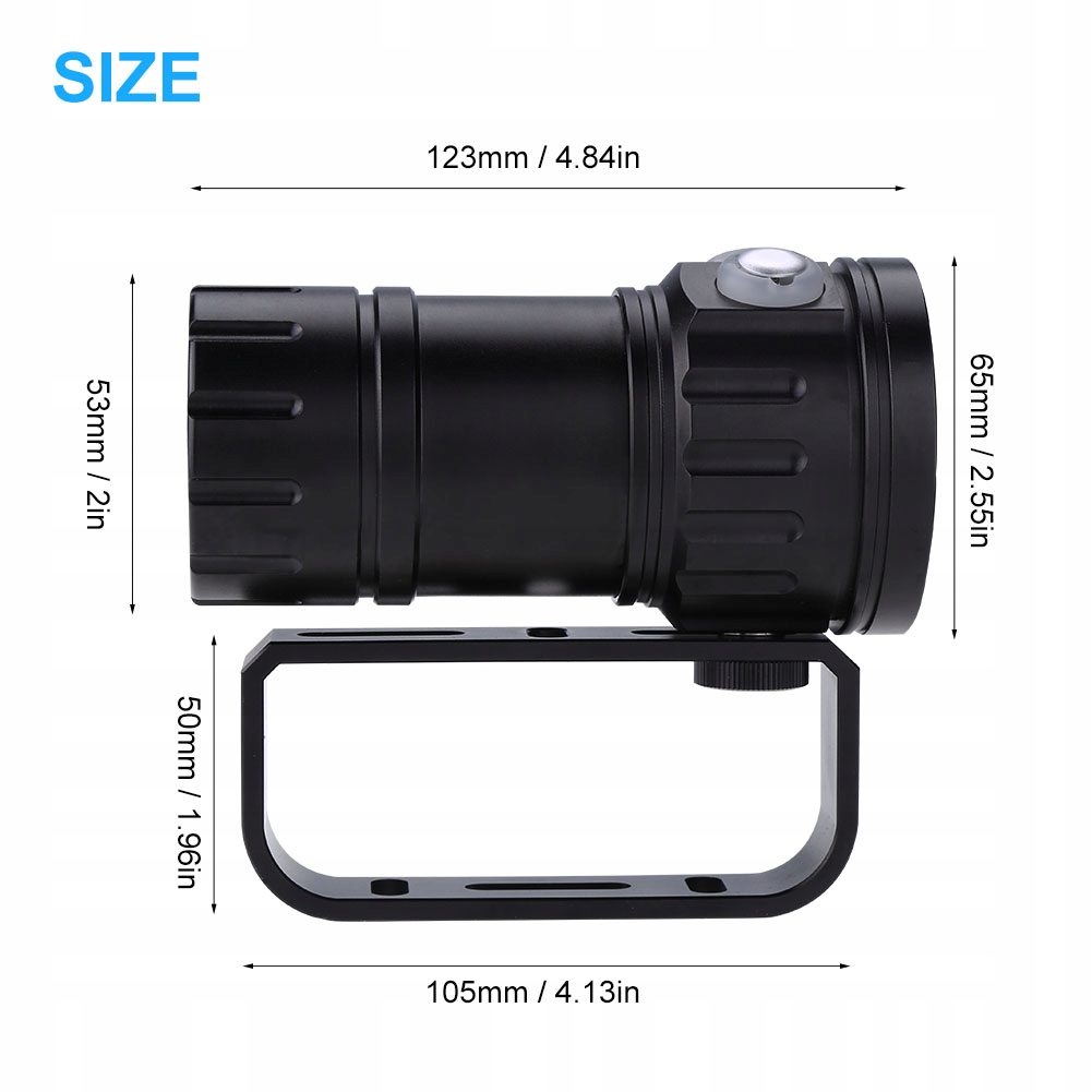 LATARKA NURKOWA 12000LM LED IPX8 Kod producenta JY03376