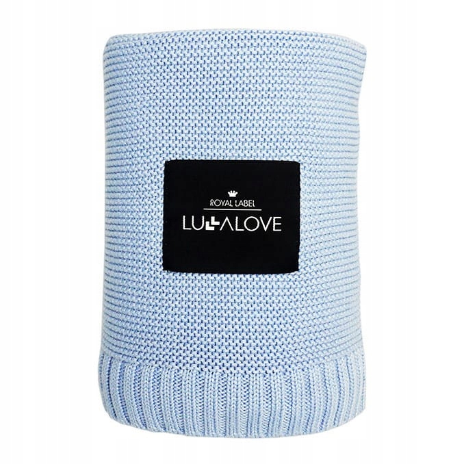 

Lullalove Koc kocyk bambusowy Niebieski Baby Blue