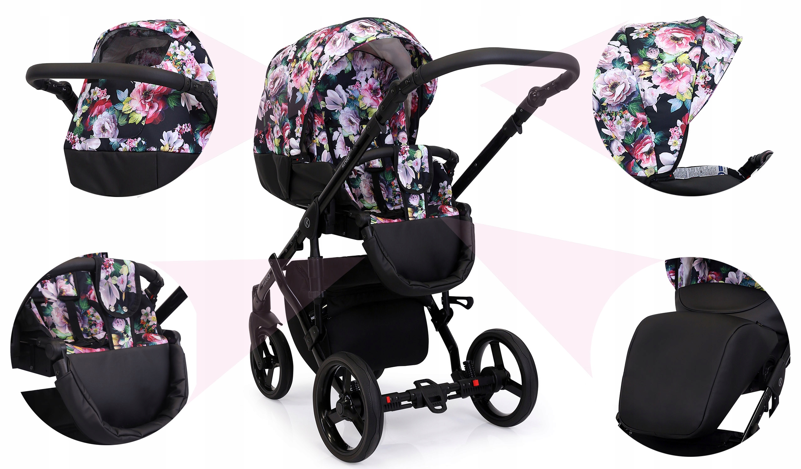 Wózek dziecięcy TIARO 3w1 dla dzieci KUNERT Liczba kół 4