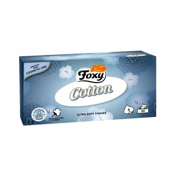 

Foxy Cotton Chusteczki higieniczne w pudełku 90szt