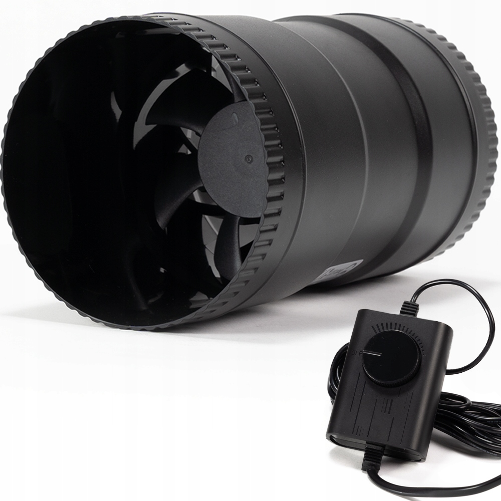 Wentylator kanałowy wyciągowy Eberg Vext 100/170 165m3 silnik DC +Regulator