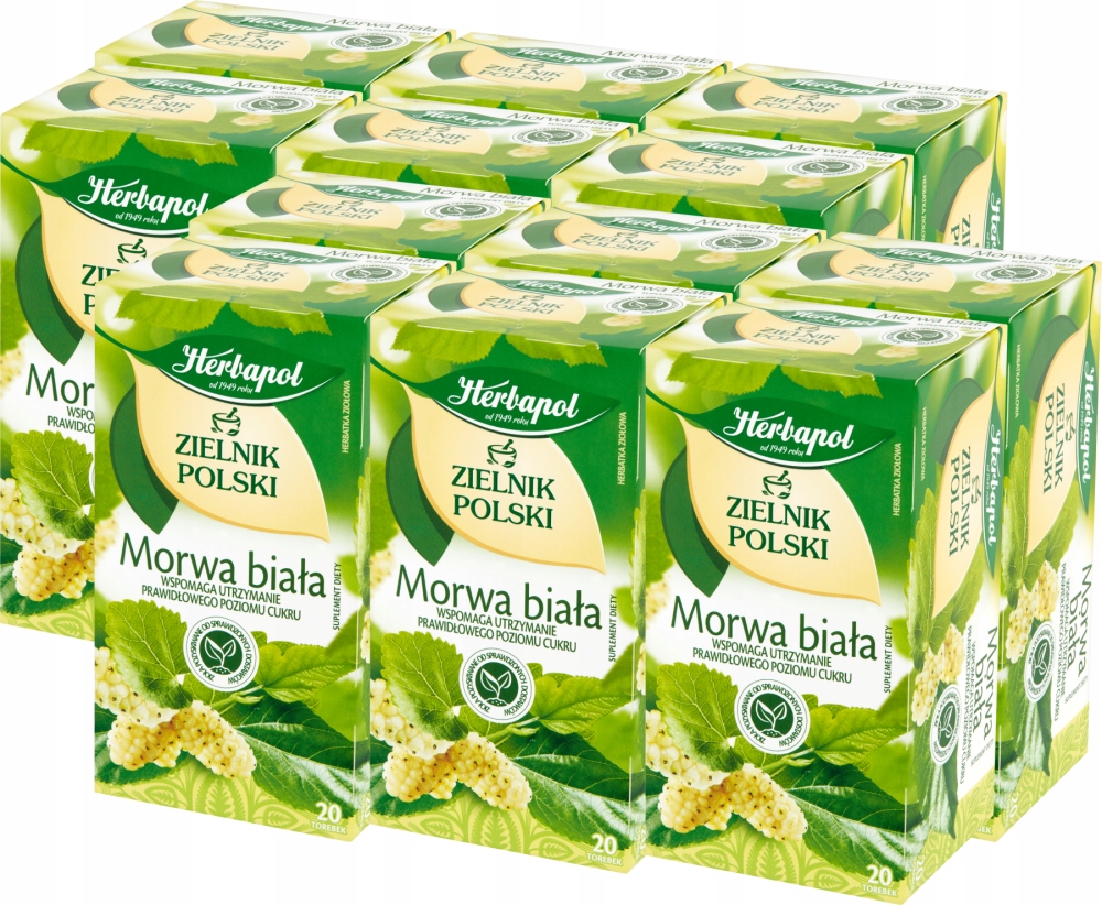 Herbata ziołowa Zielnik Polski Herbapol morwa x12