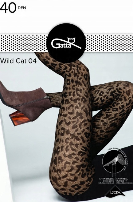 

Rajstopy Gatta Wild Cat 04 40 den 4/L Golden.Nero