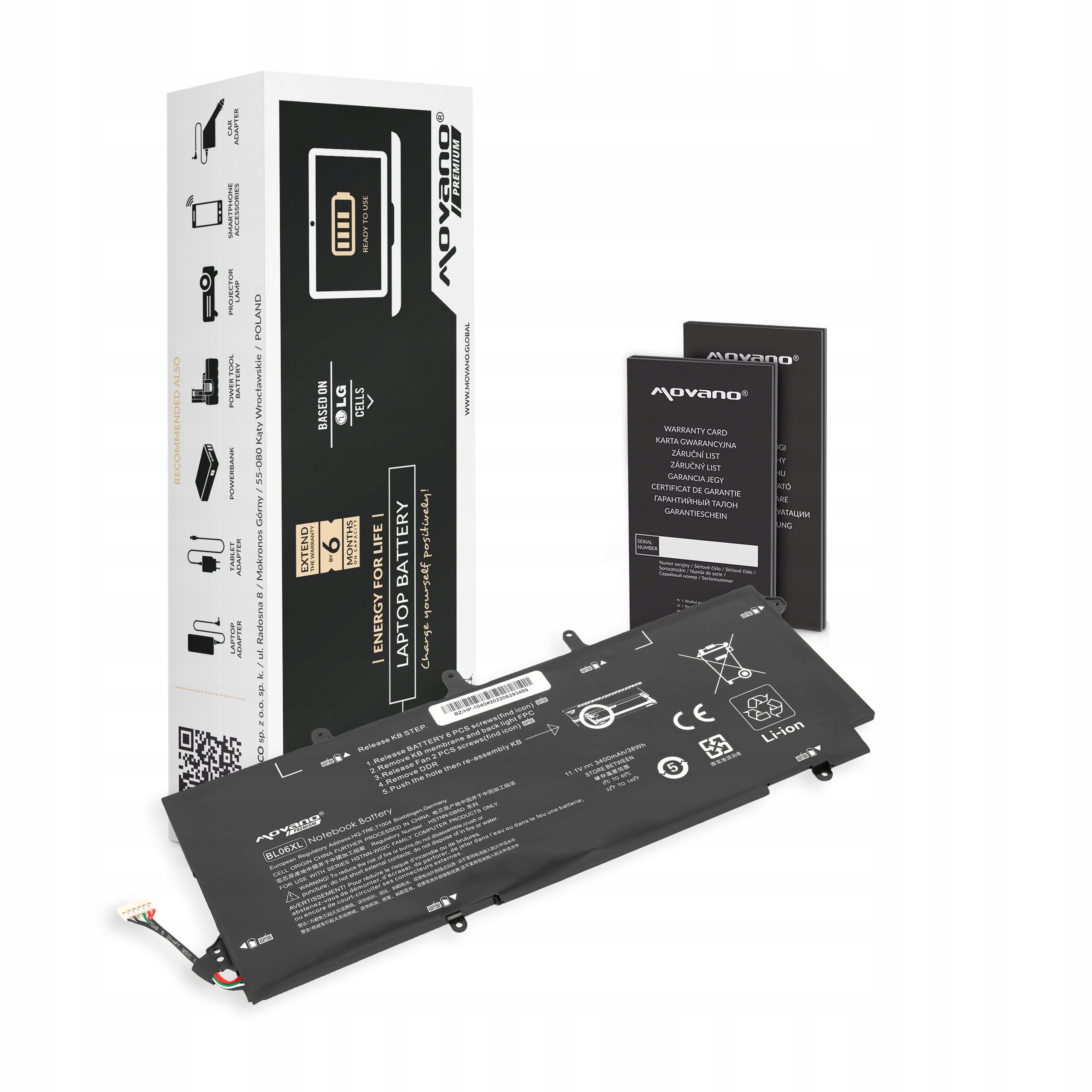 Batéria Movano Premium pre Hp EliteBook Folio 1040