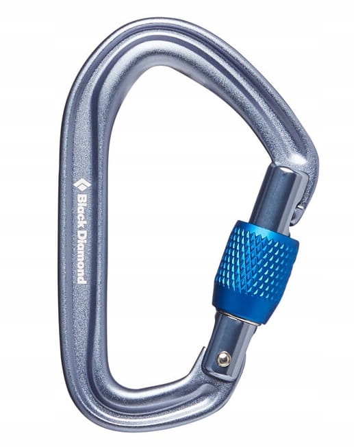 Karabinek Black Diamond HotForge Screwgate grey