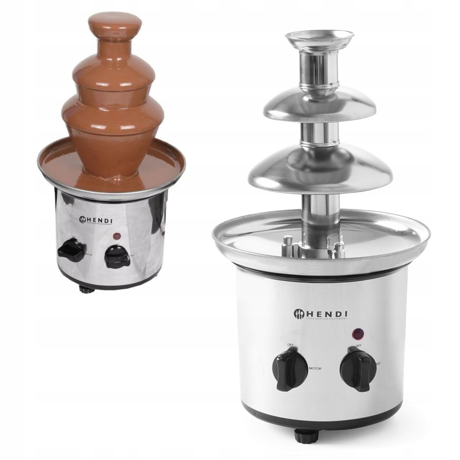 Čokoládová fontána na čokoládové fondue oceľová 170 W Hendi 274101