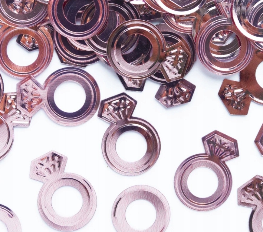 

Konfetti Na Wieczór Panieńki Gold Rose Pierscionki