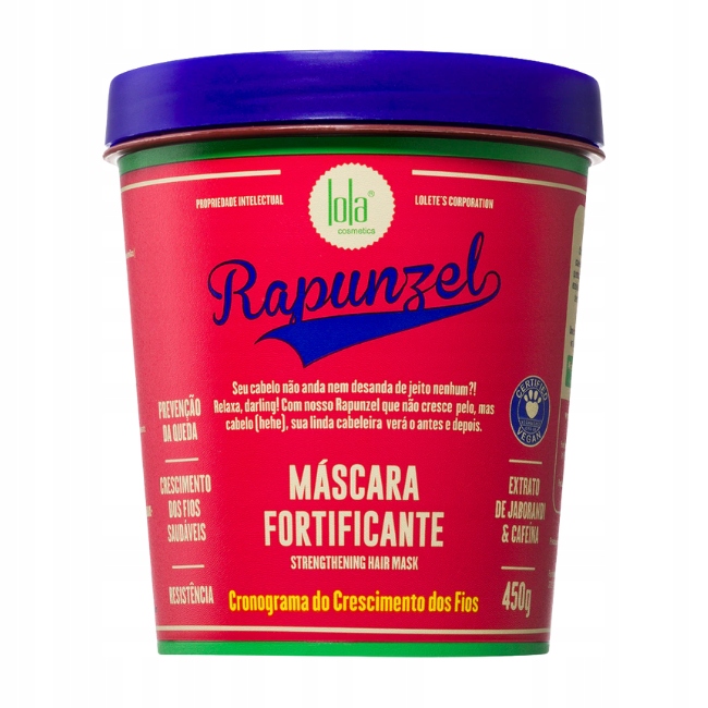 Maska na vlasy Lola Cosmetics Rapunzel posilující 450 g