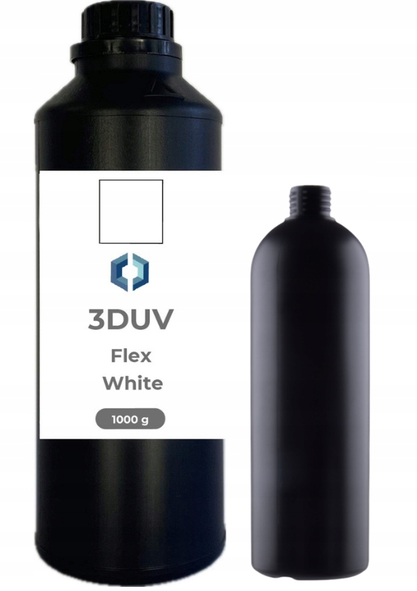 Żywica Uv 3DUV Flex White Biały 0,5kg 0,5l do drukarki 3D