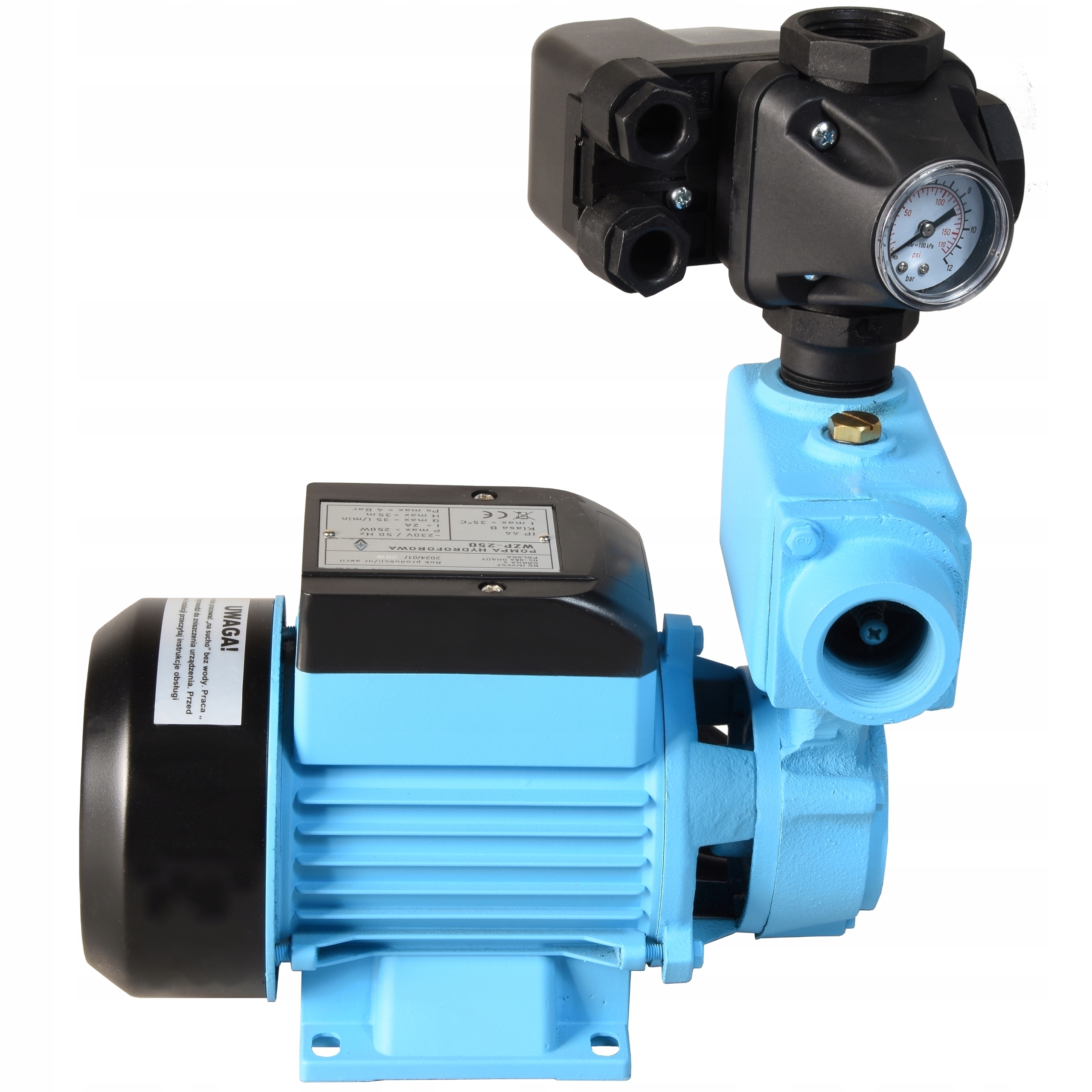 Čerpadlo S Príslušenstvom Pre vodnú studňu Wz Wzp 250 W Hydrofor 2100 l/h Účinné