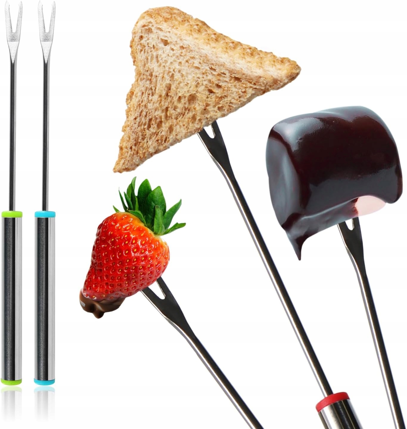 ZESTAW DO CZEKOLADOWEGO FONDUE CERAMICZNA MISKA + TYGIEL 4 WIDELCE MISKA Marka inna