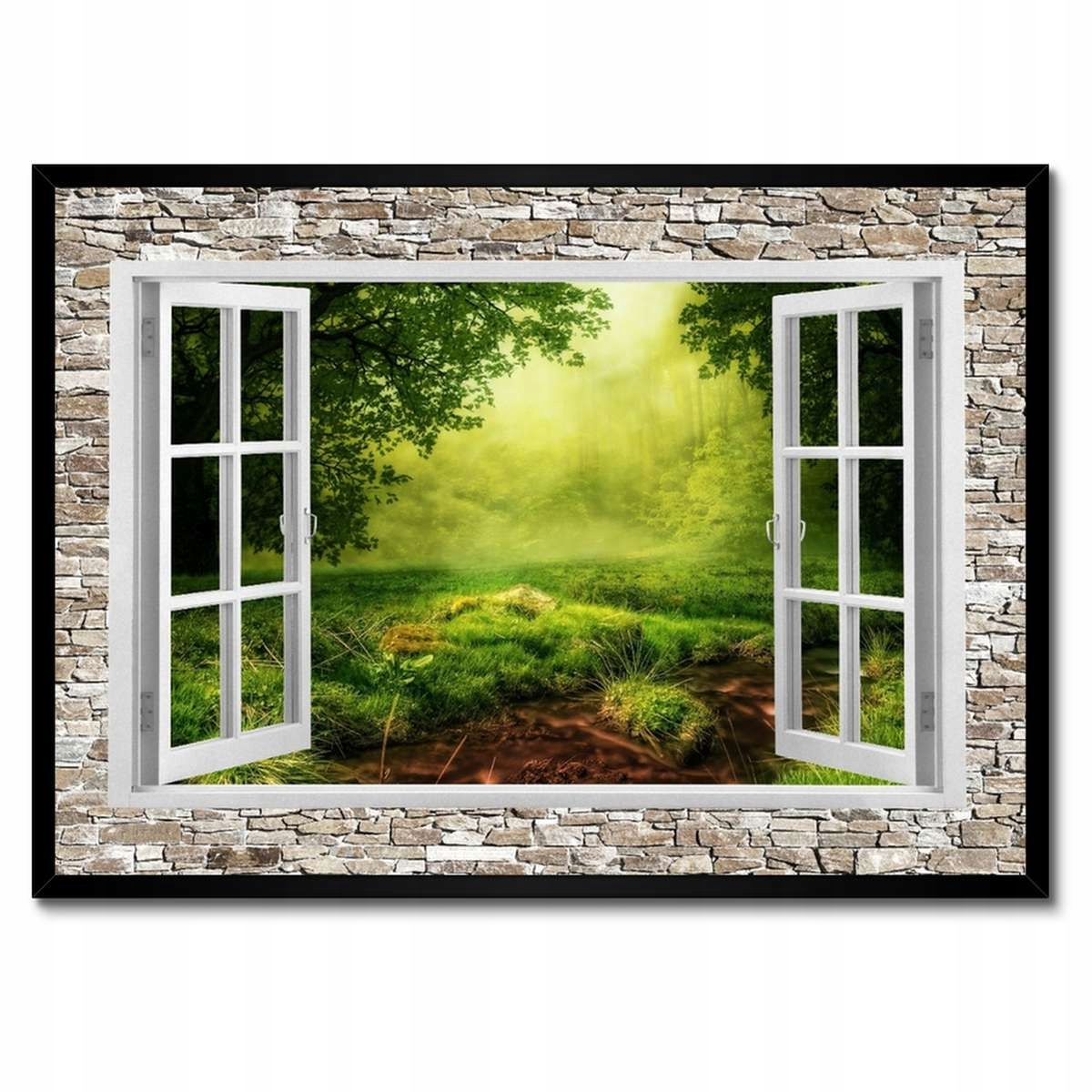 Plakáty v rámu 70x50 Dřevěné okno