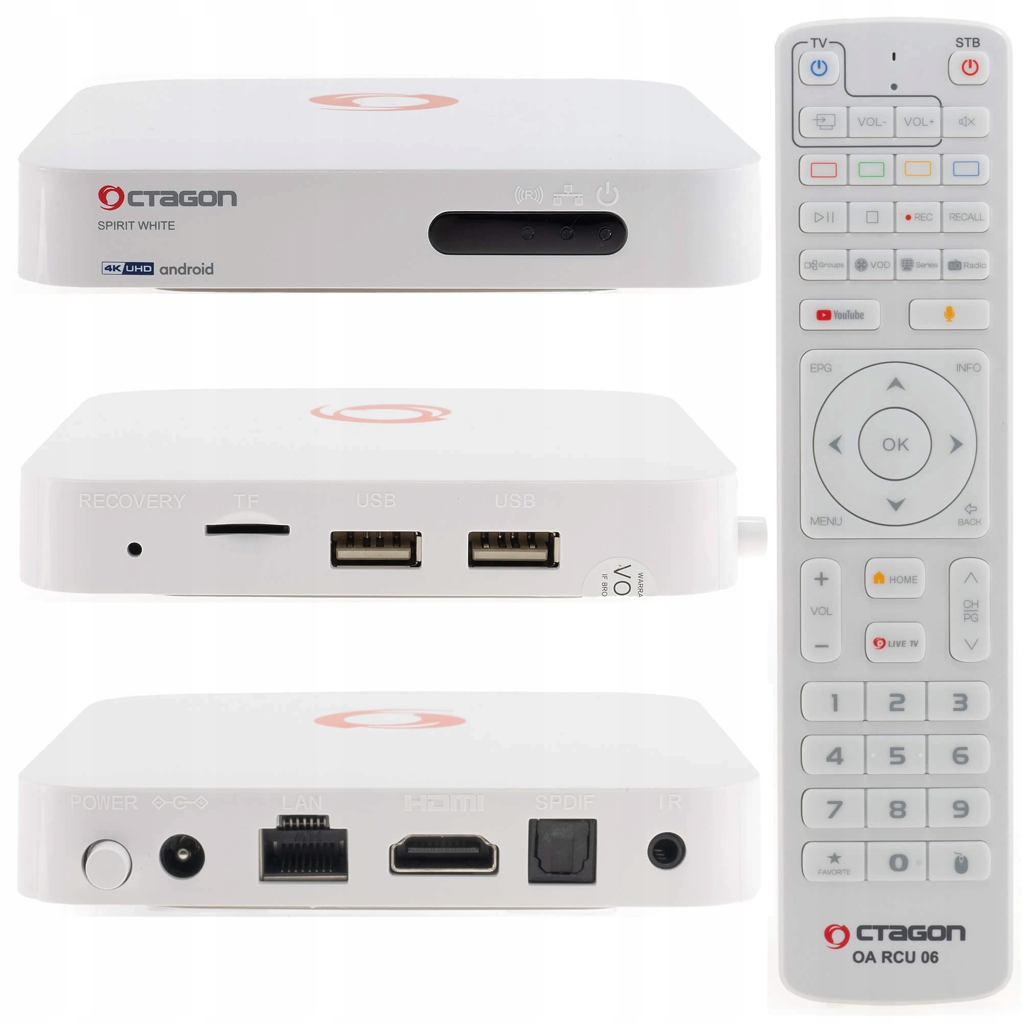 Octagon Spirit White 4K