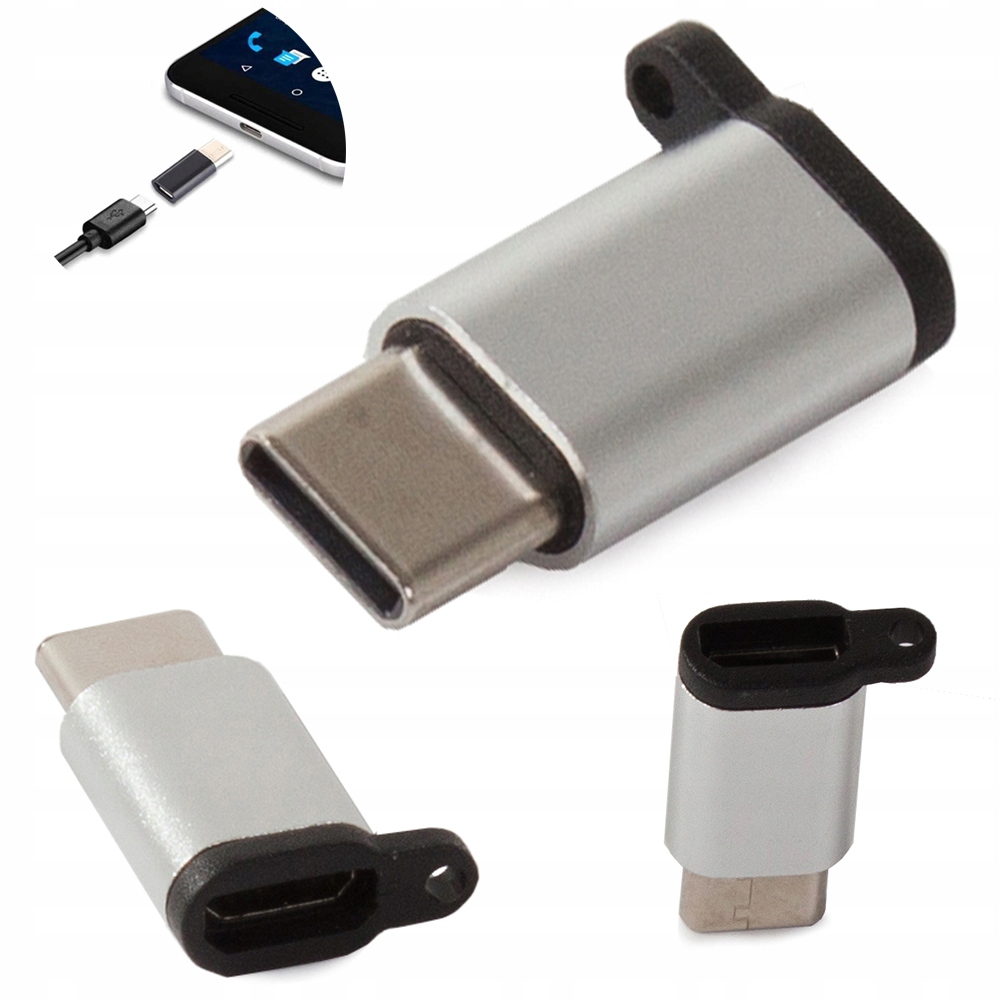 ADAPTER PRZEJŚCIÓWKA Z MICRO USB NA USB TYP C 3.1