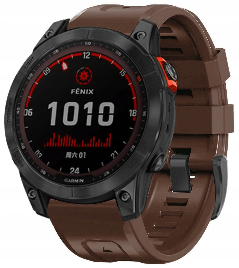 BRĄZOWY Pasek Garmin Fenix 7 PRO Sapphire Solar (szerokość 22mm