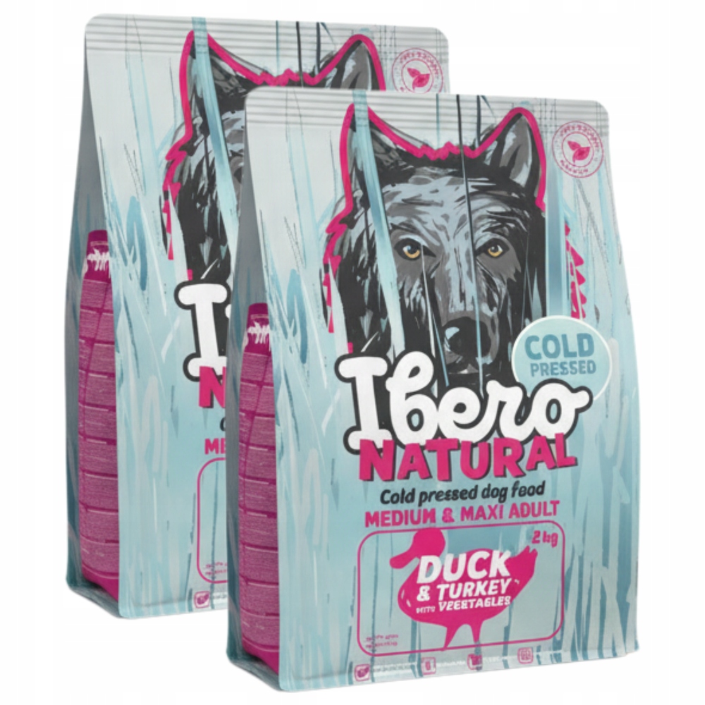 Suché krmivo pro psa 4 kg Cold Pressed Ibero kachna krůta pro psa