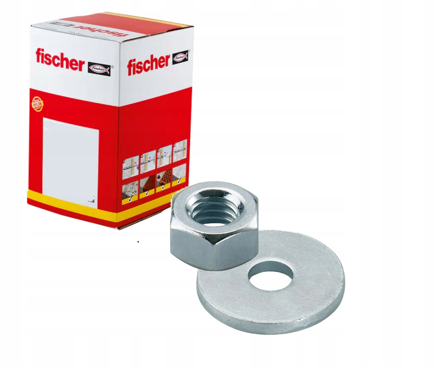 Fischer Matice a podložky M10 z nerezová ocel 50 ks