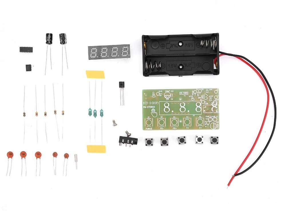 FM rádio Digitální s led displejem diy kit