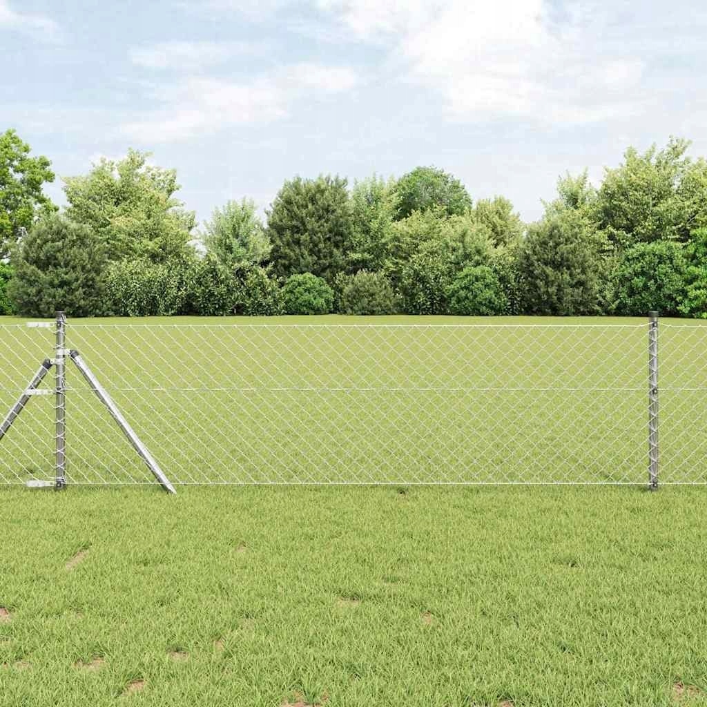Oplocení ze síťoviny Stříbrný 25 x 0.4 m Ocel pozinkovaná