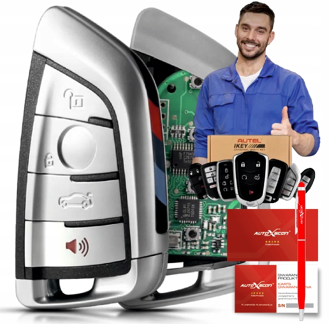 Pilotní Klíč Bmw Fem EWS5/CAS4/4+ 868MHz od Autel