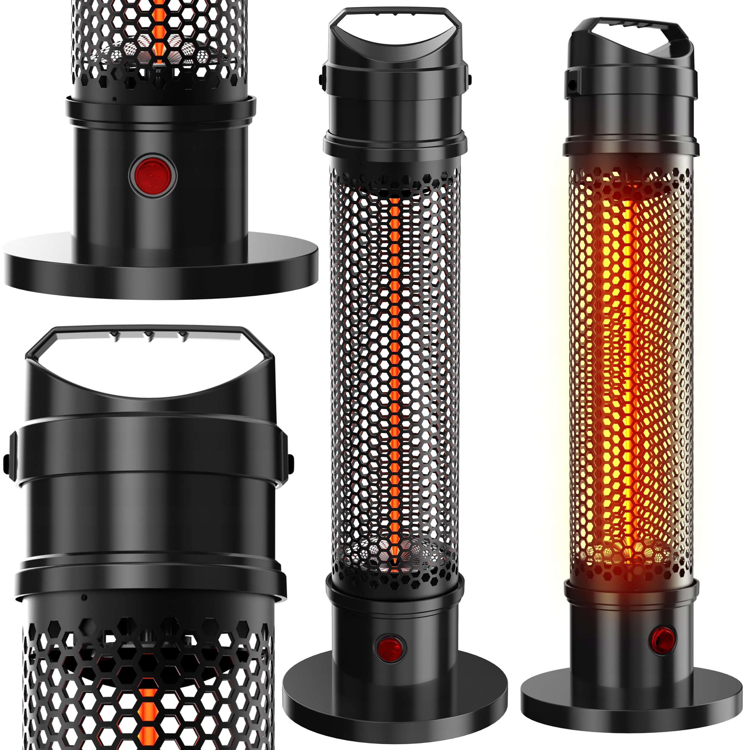 Elektrický Infračervený Ohrievač Žiarič Teplá Vykurovacia Lampa 1200 W