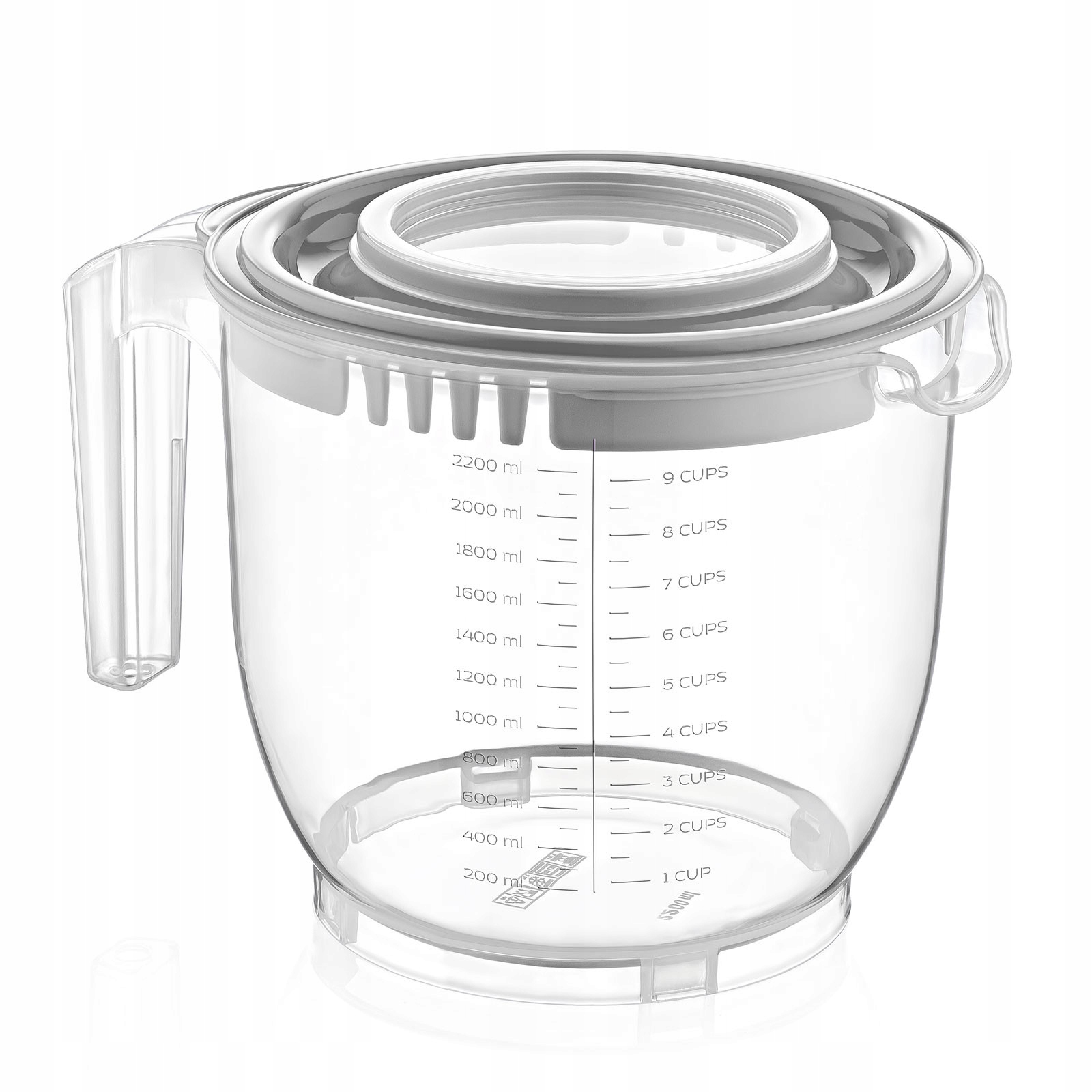 

Miska do miksowania 2,2 l z miarką srebrna