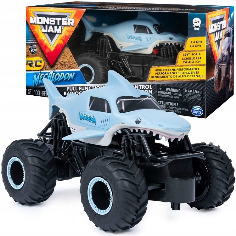 MONSTER JAM ZDALNIE STEROWANY SAMOCHÓD MEGALODON RC 1:24 3591