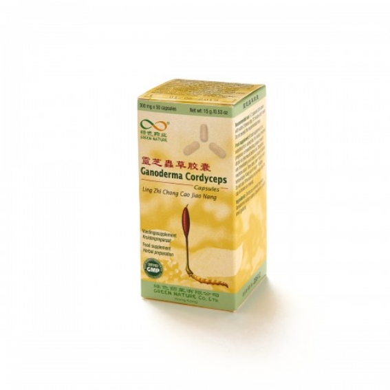 Ganoderma Cordyceps 300mg 50kaps, Ling Zhi Chong Cao Jiao Nang