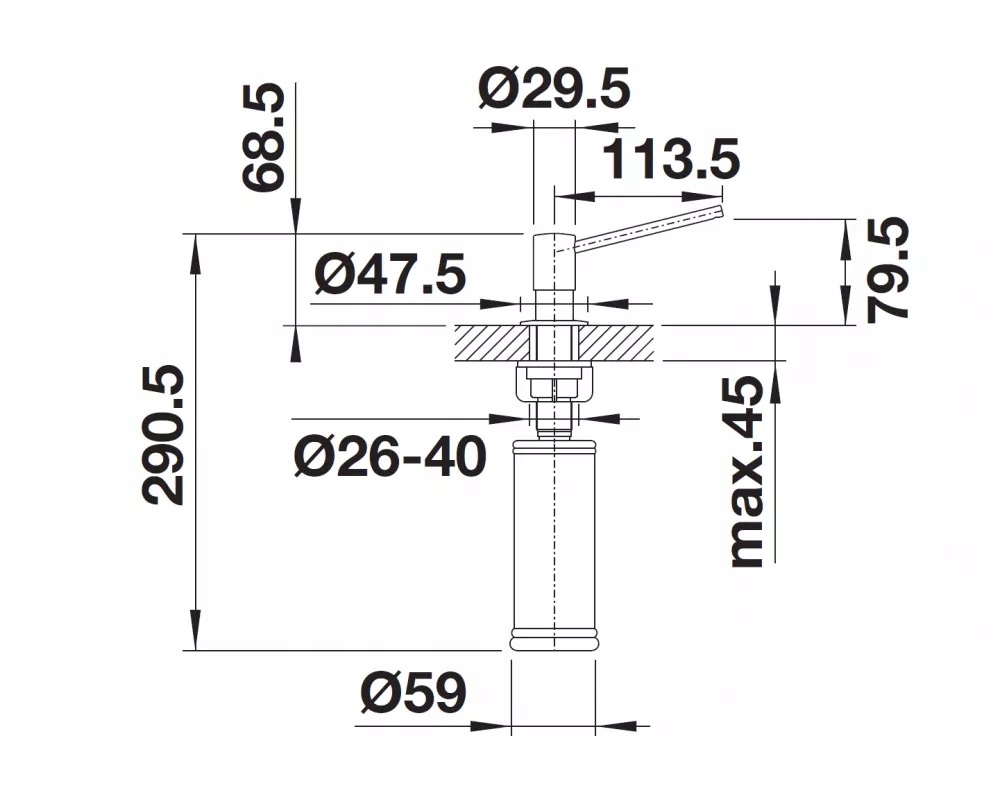 BLANCO TORRE Dozownik CHROM 512593 Marka Blanco