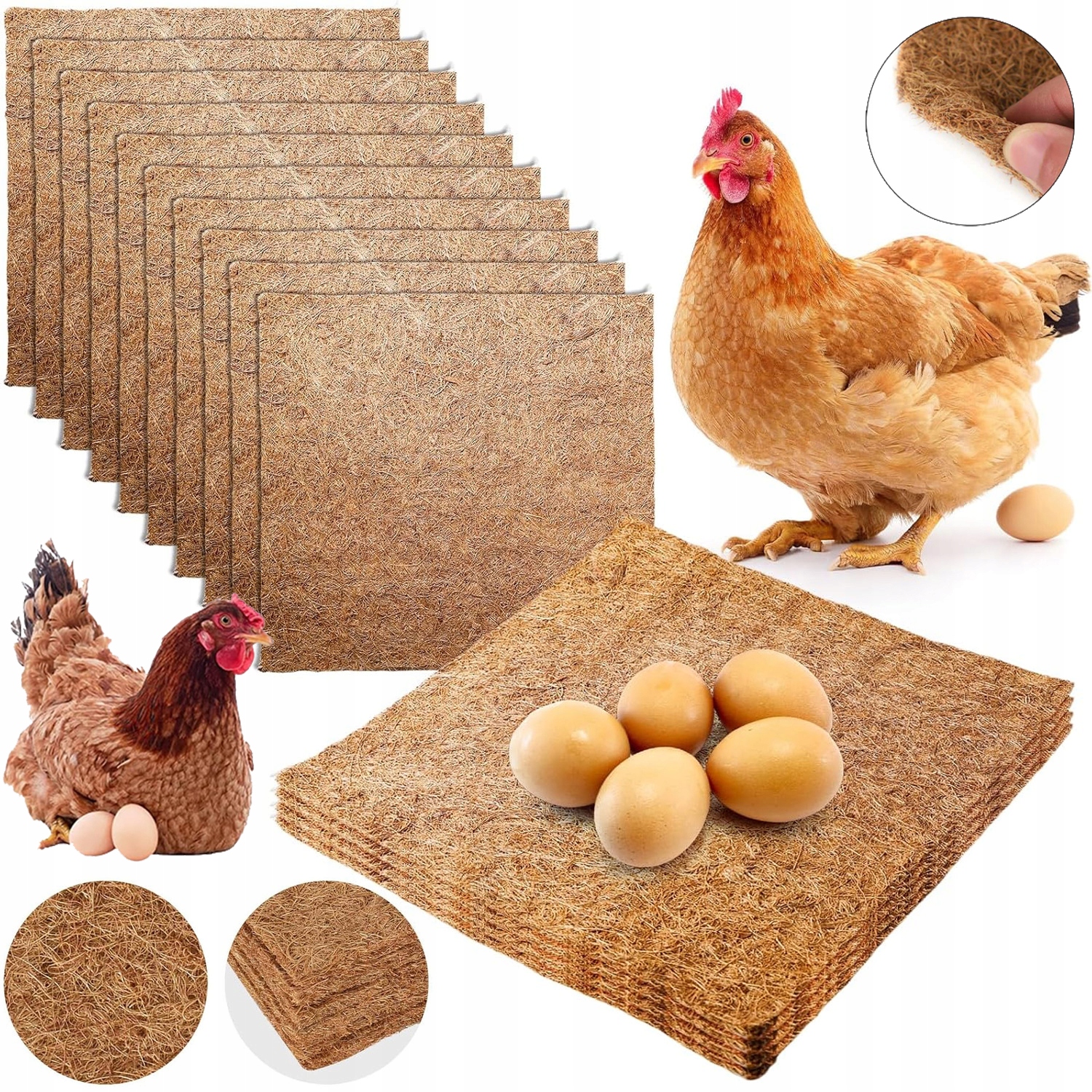 Levně Kokosová Podložka Do Klece Králíka Křečka Prasátka Přírodní Podklad Pevná