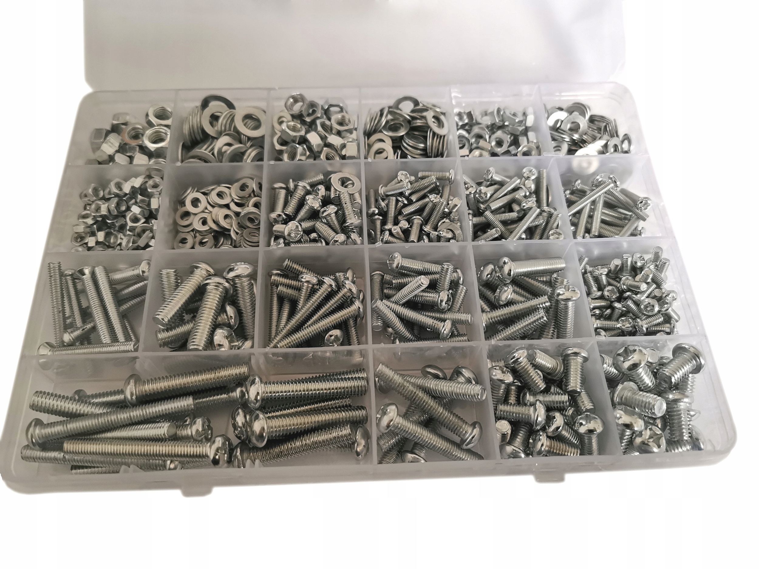 

Zestaw 1000szt śrubek/nakrętek M3, M4, M5, M6