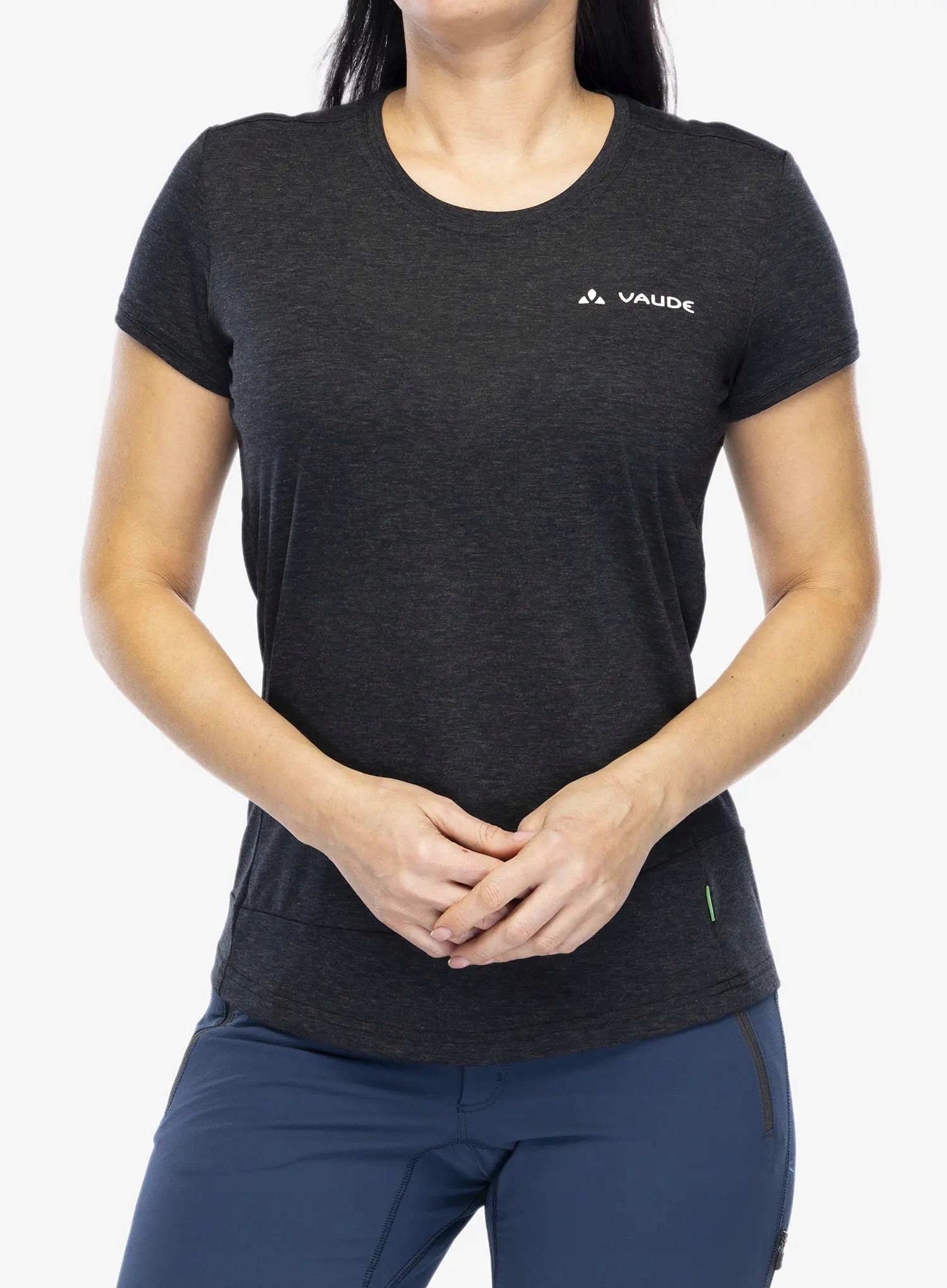 Dámské rychleschnoucí tričko Vaude Sveit Shirt černá/černá 40 (M)