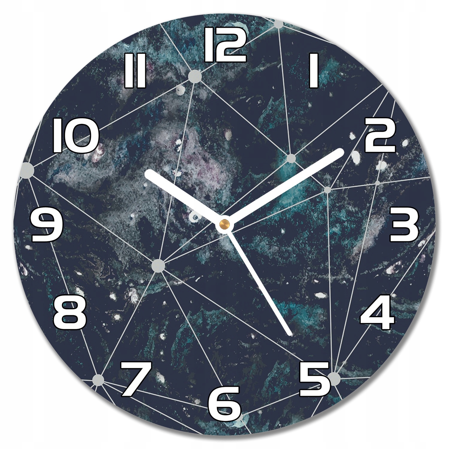 

Zegar ścienny Geometryczne linie Nocne niebo f30