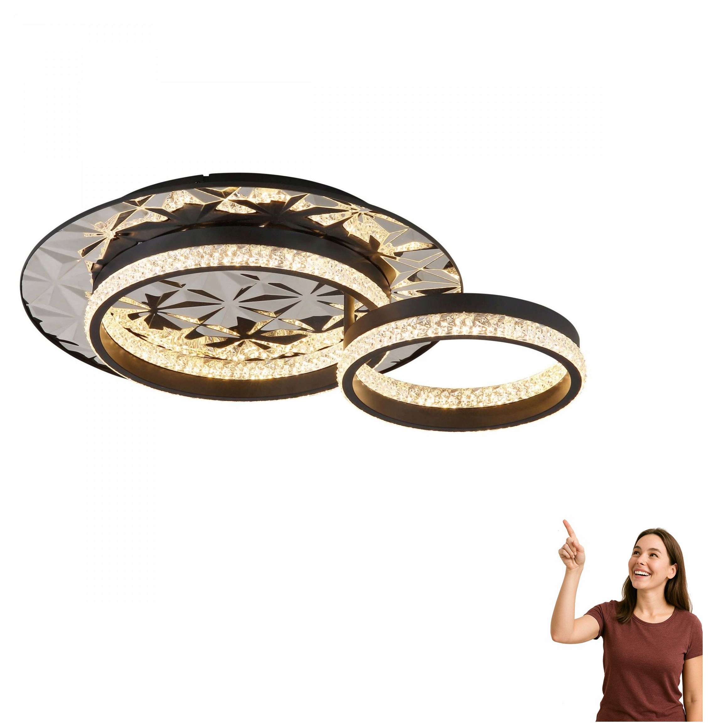 Led stropná lampa 24W Della II 67361C Globo