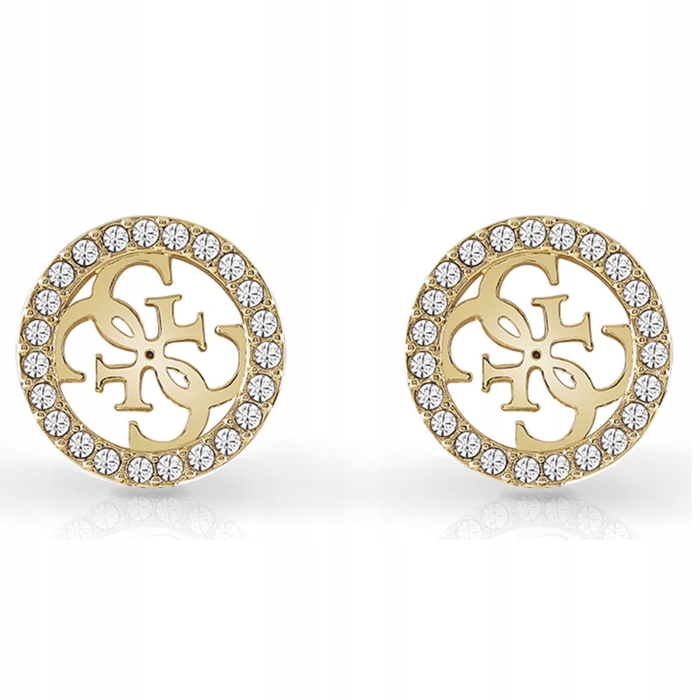 Náušnice Guess Studs Party z pozlacené Ocel se Zirkon 4G.