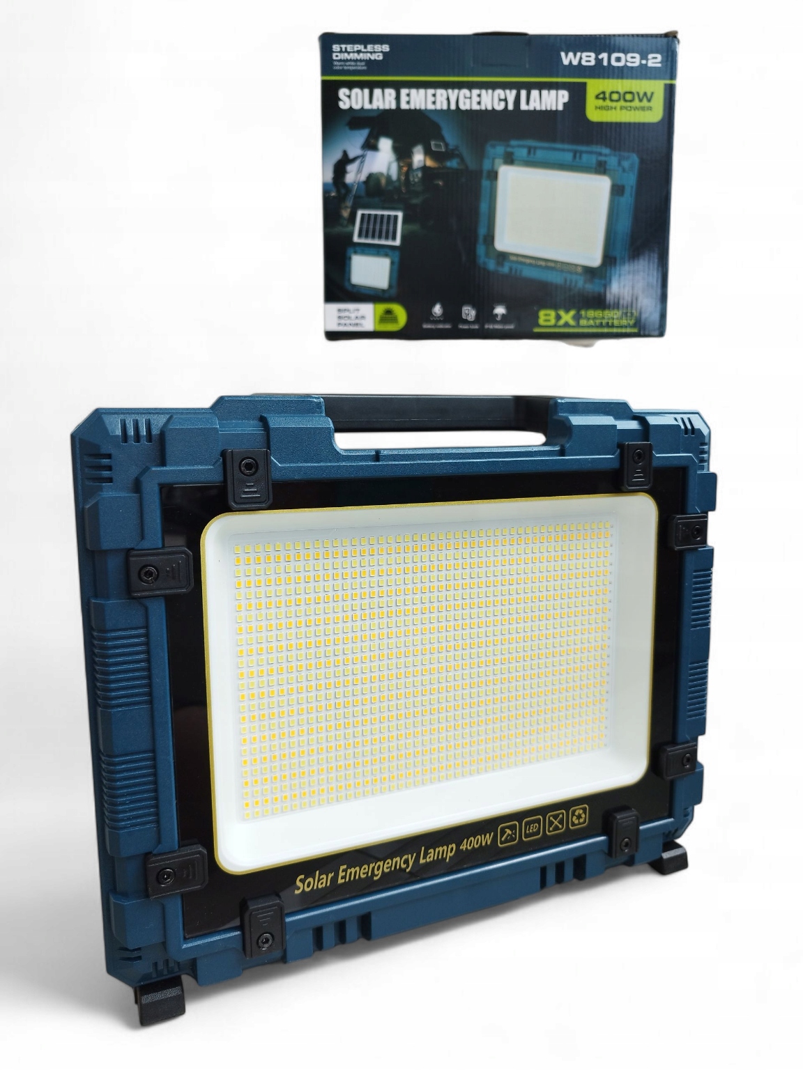 Solární Led zářič W8109-2 400W 1125 Led Powerbank