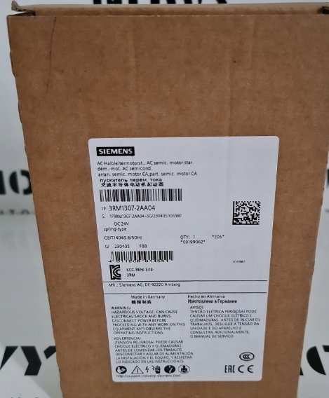 Siemens 3RM1307-2AA04 SFTY REV STARTER 1.6-6.1A 24VDC SPRING — Contactors & Relays