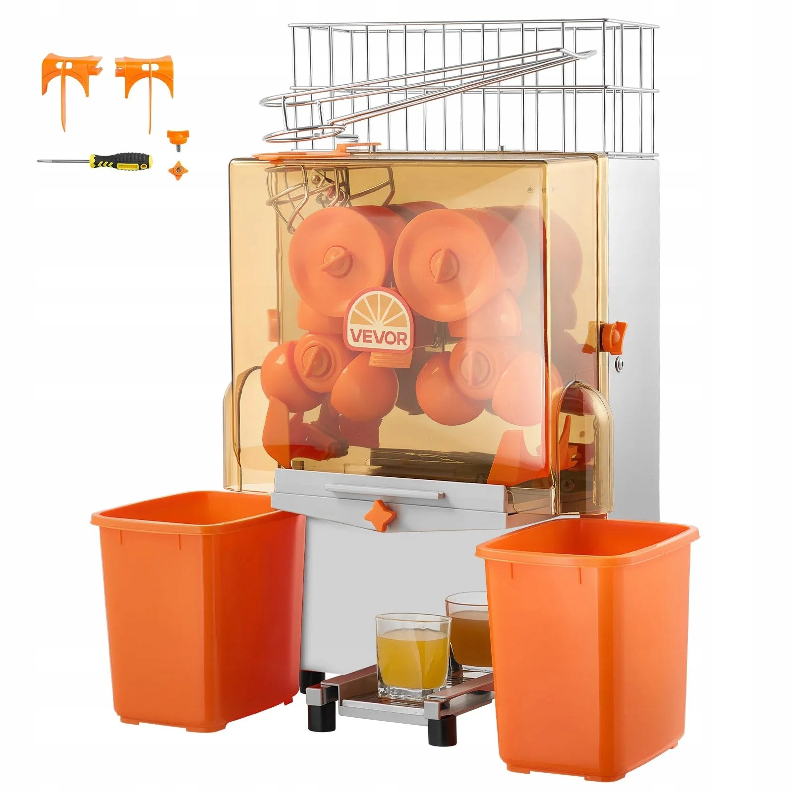 Odšťavovač pomarančov, odšťavovač citrusov, gastronómia 120 W, oceľ