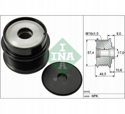 INA KOLO PASOWE ALTERNATORA CITROEN C5 PEUGEOT Producent części Schaeffler INA