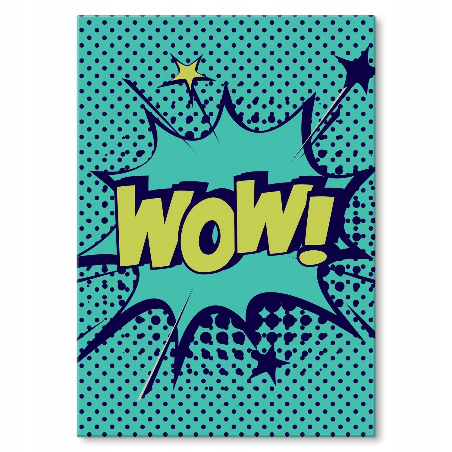 Kovový plakát Comics wow! S