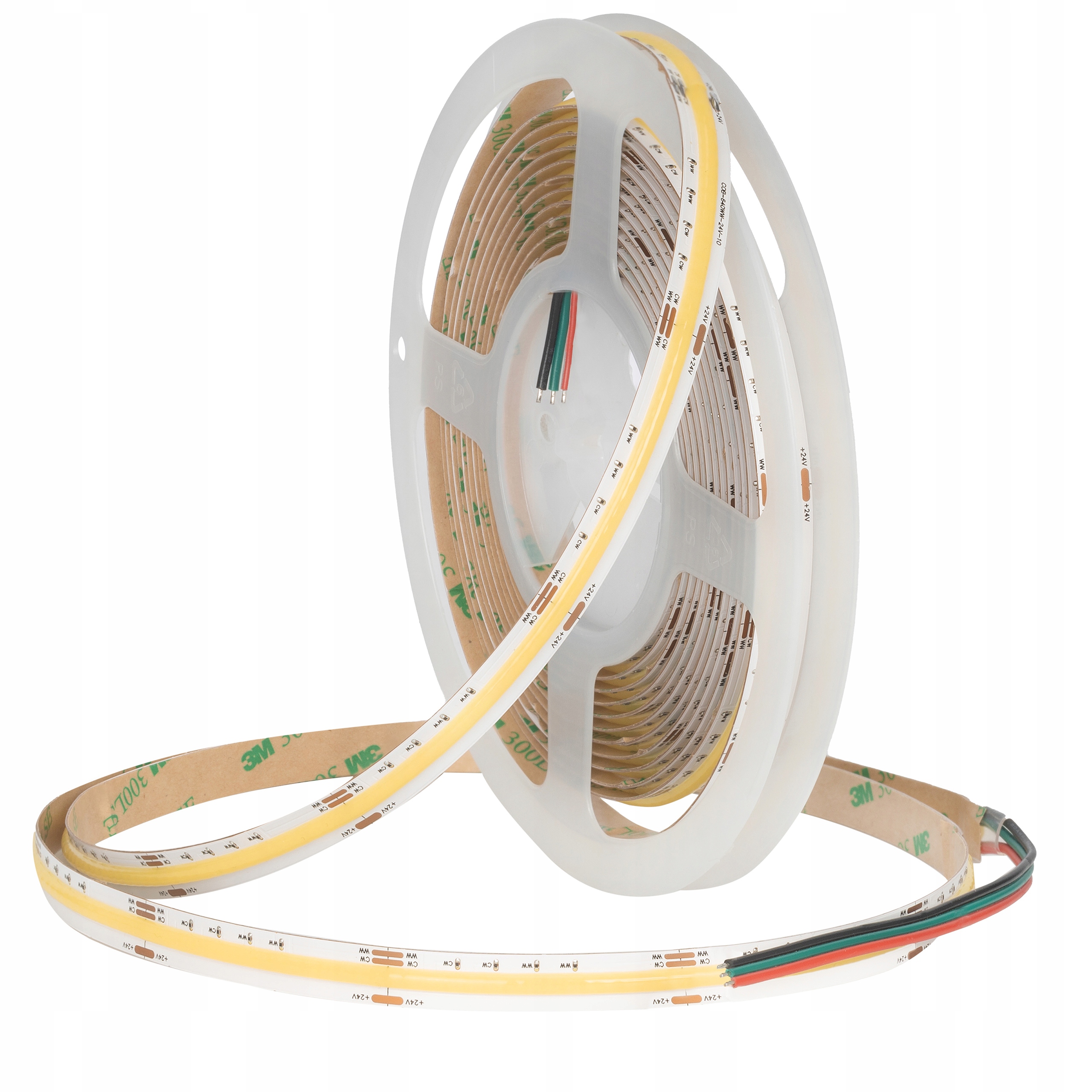Led pásek Cob Pro 608 Cct 12V bílý, 3 barvy, IP20, proměnlivý barevný, 5 m