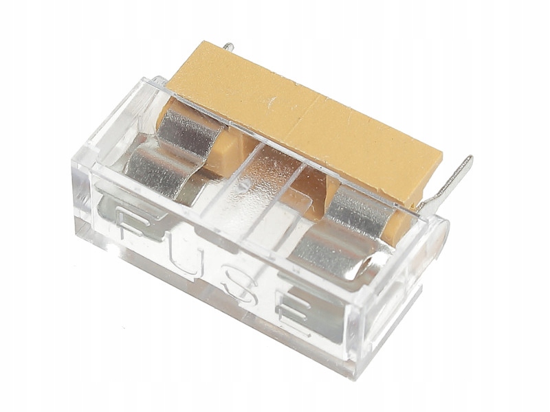 Gniazdo bezpiecznika 5x20mm PTF-15 do druku PCB z osłoną