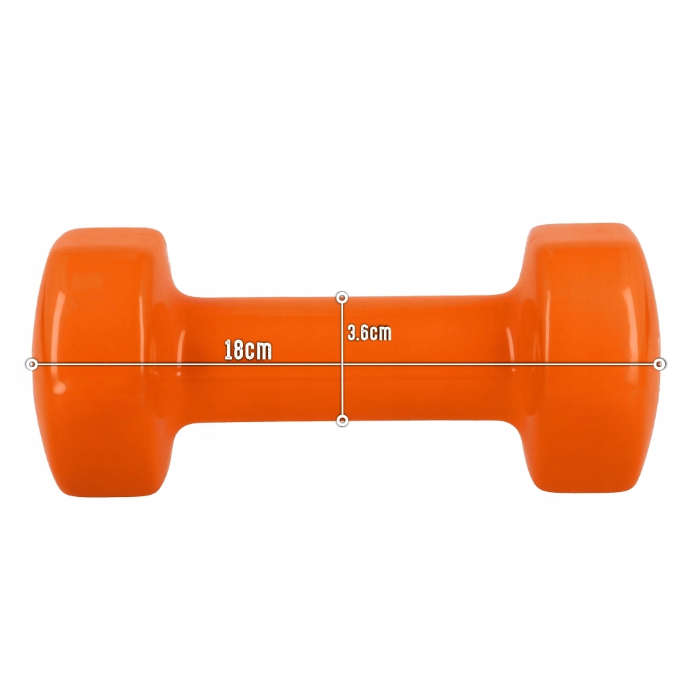 HANTLE ŻELIWNE HANTELKI WINYLOWE DO ĆWICZEŃ W DOMU CIĘŻARKI ZESTAW 2x3 kg Model DB6008 Hantelki żeliwne do ćwiczeń w domu