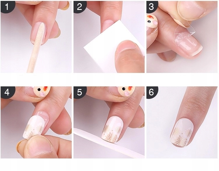 SZTUCZNE PAZNOKCIE TIPSY OMBRE BALLERINA P003-3 Kieszonka brak