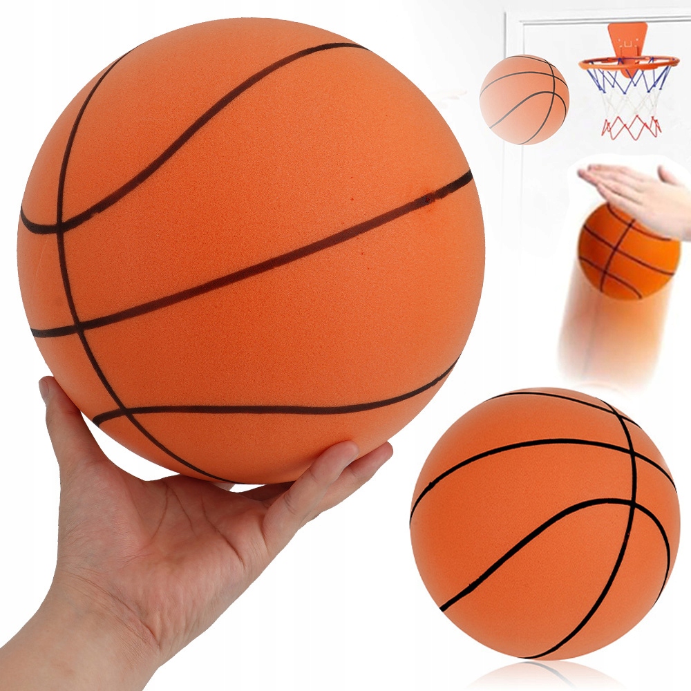 Cicha Koszykówka Nr 7-PIŁKA Piankowa Piłka Treningowa 24CM dla Dziecięca