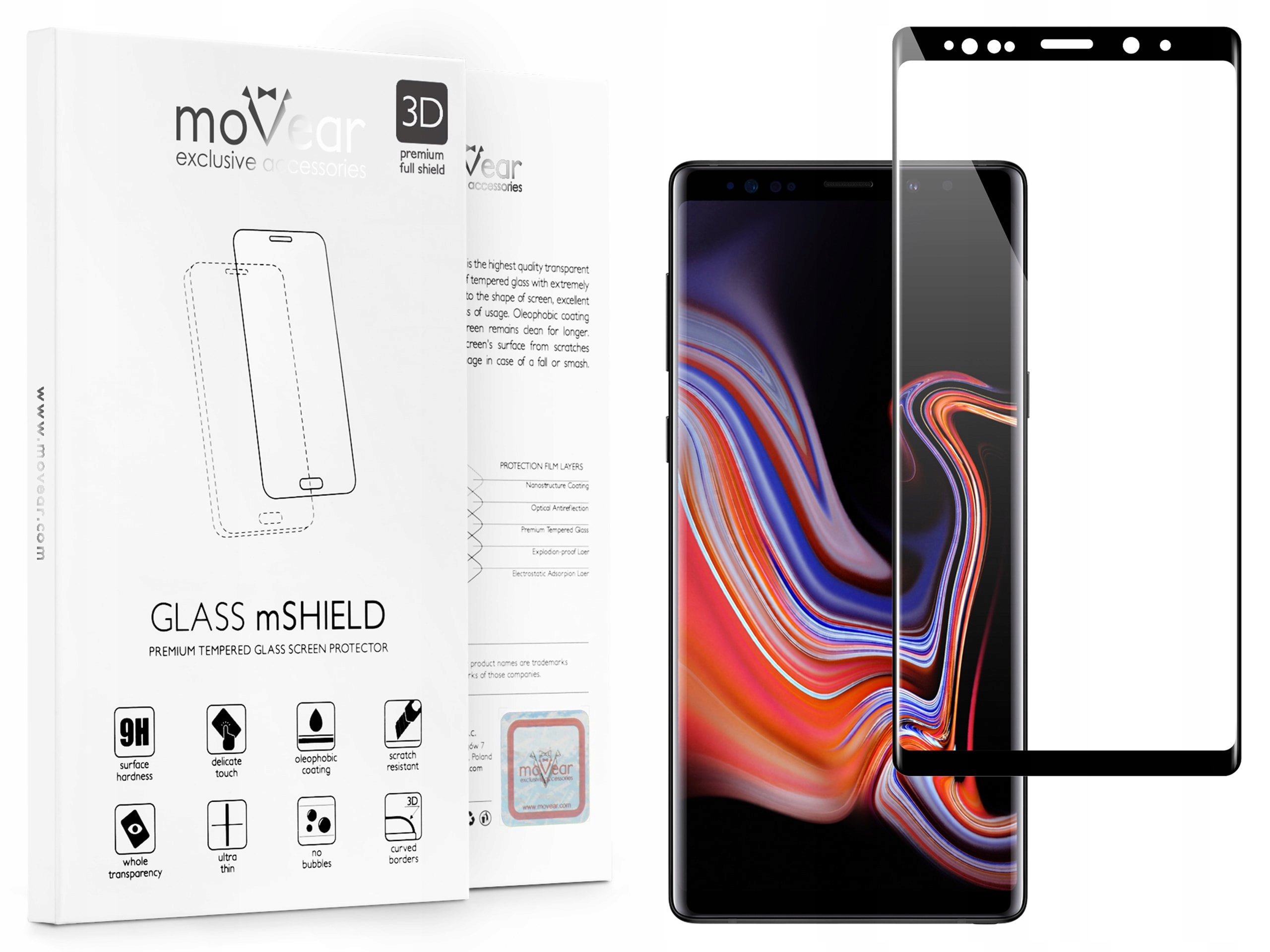 

Szkło Hartowane 3D do Samsung Galaxy Note 9 N960F