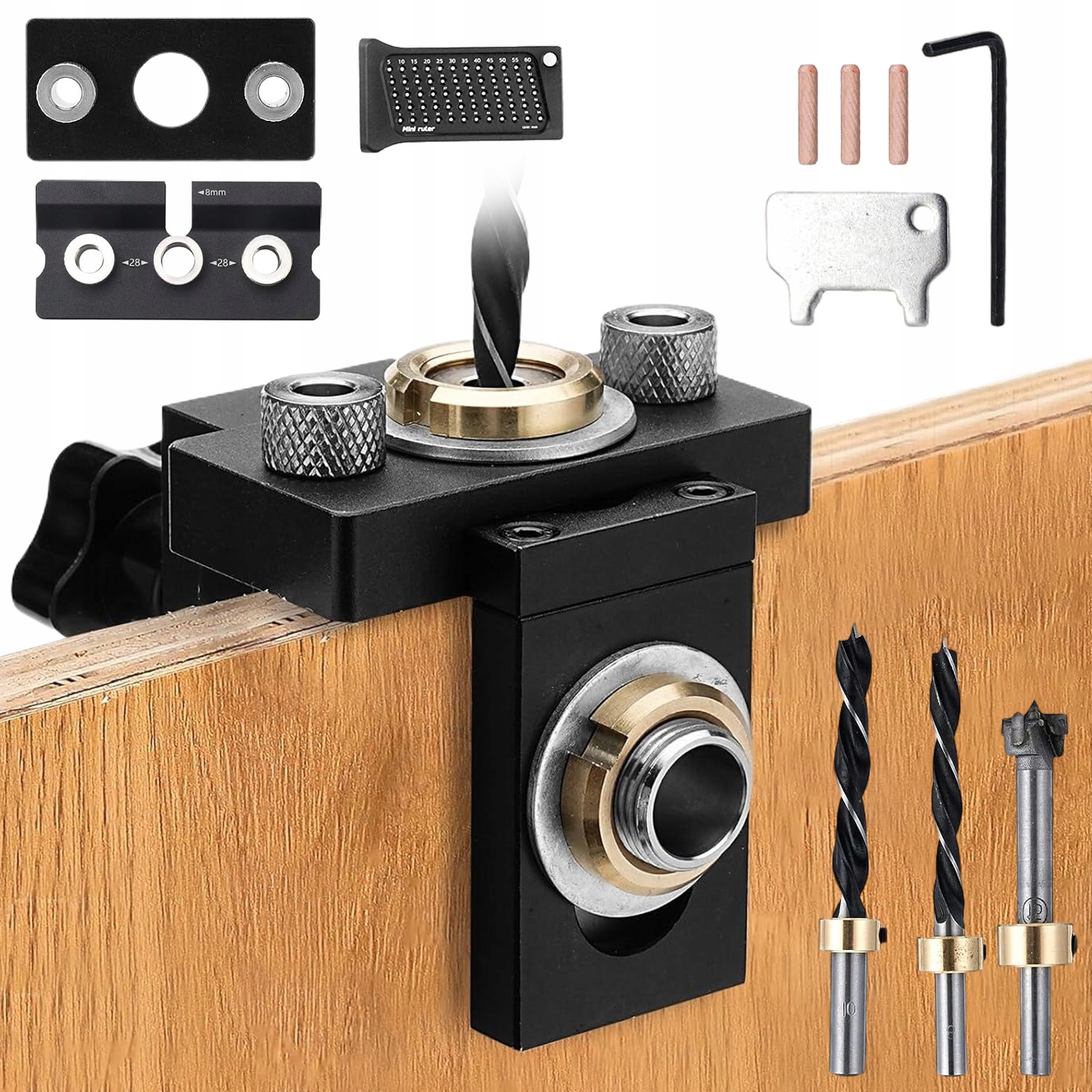 Šablona Pro Vrtání Svorek Do Otvorů 3V1, Nastavitelná Svorka Na Kolíky