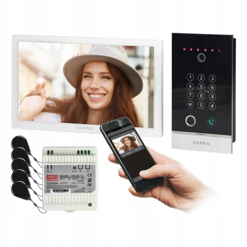 Videodomofonový set Guardo, Wi-Fi Tuya Smart, šifrovač, čítačka liniek