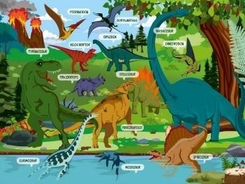 

Podkład biurkowy dinozaury